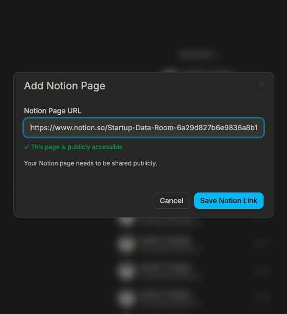 Create link from Notion with sync options and domain choice